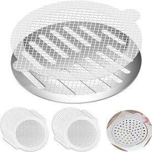 25 Pack, Disposable Shower Drain Hair Catcher Mesh Stickers, Hair Catchers for S